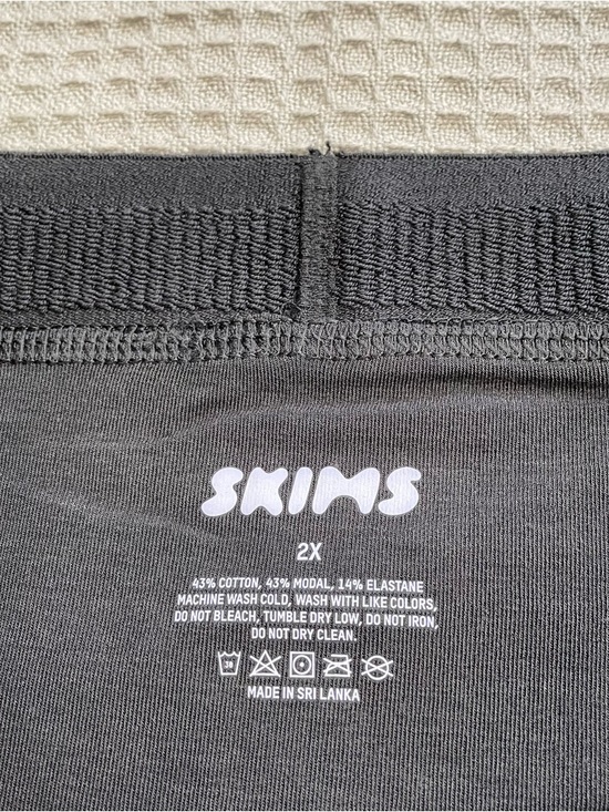 Mens Skims Boxer Brief NWT 2X Onyx Cotton Modal Stretch - Picture 5 of 8